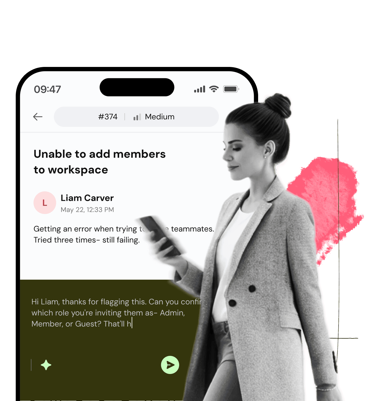 Mobile app hero image