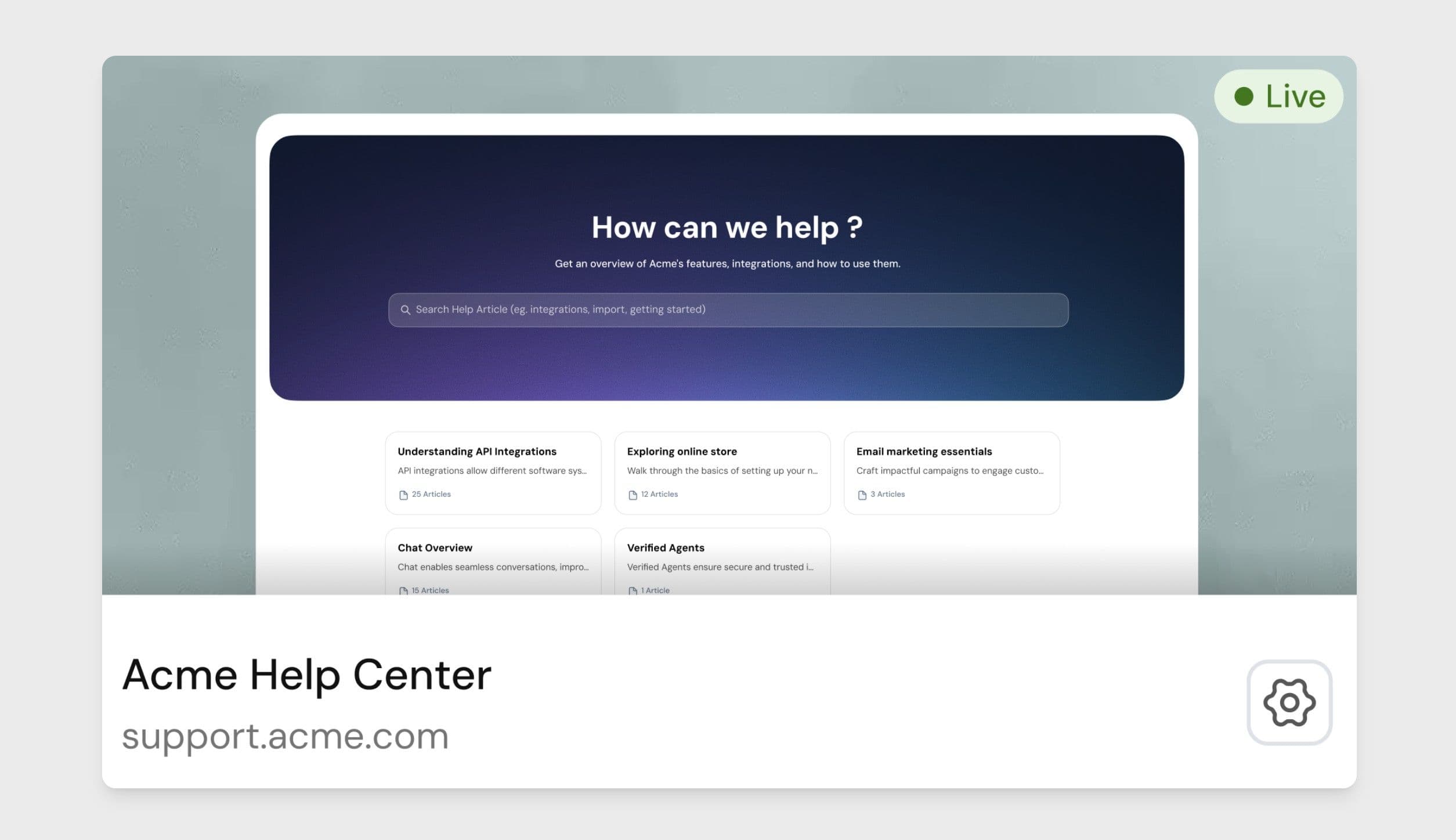 Help Center Refresh