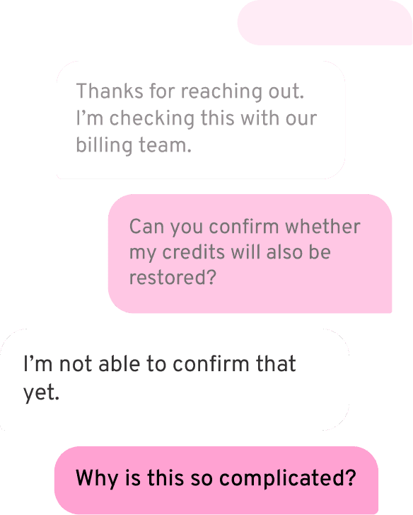 frustration chat container