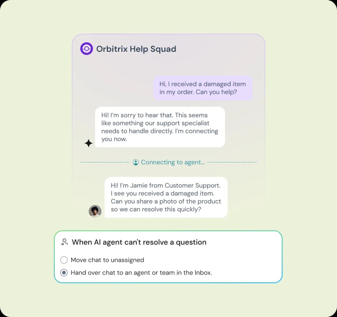 product-page-ai-agent-highlight-handoff-rules