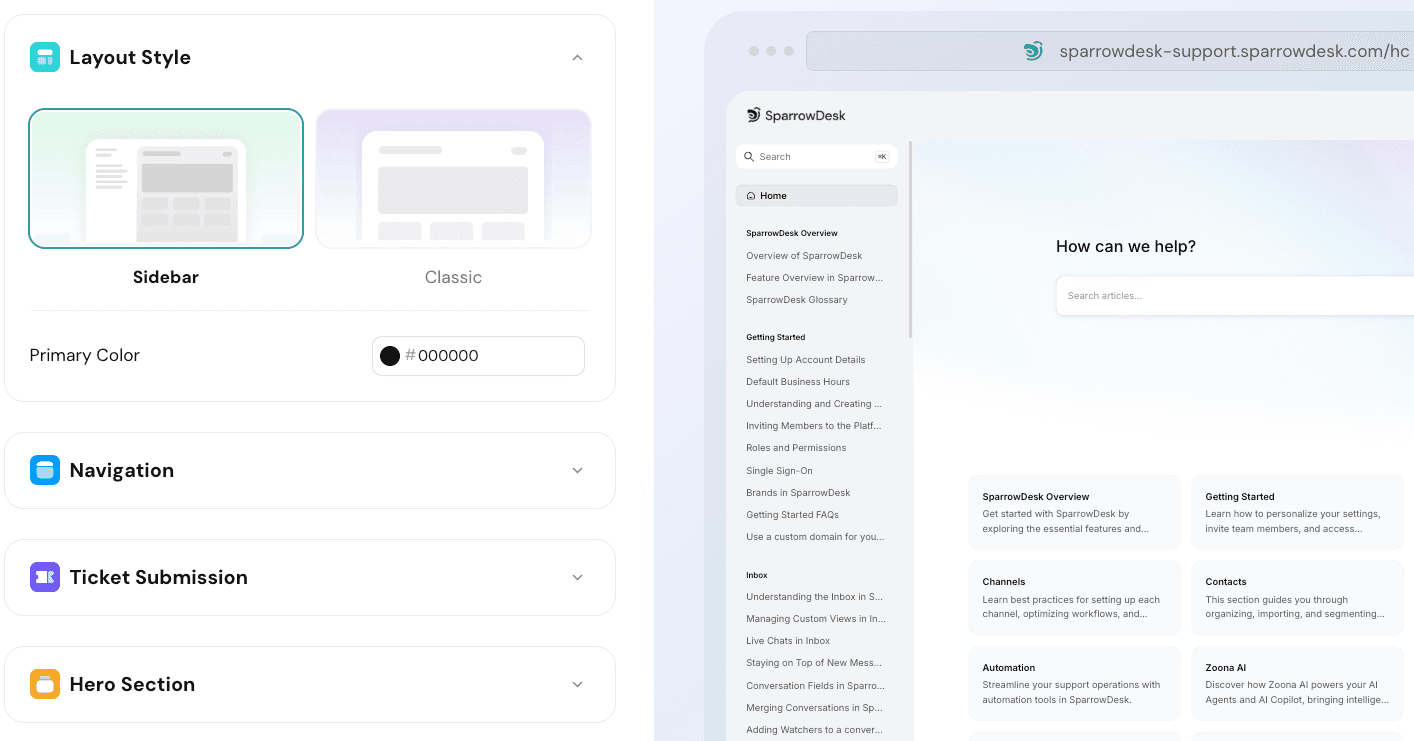 Turn Help Center into product documentation