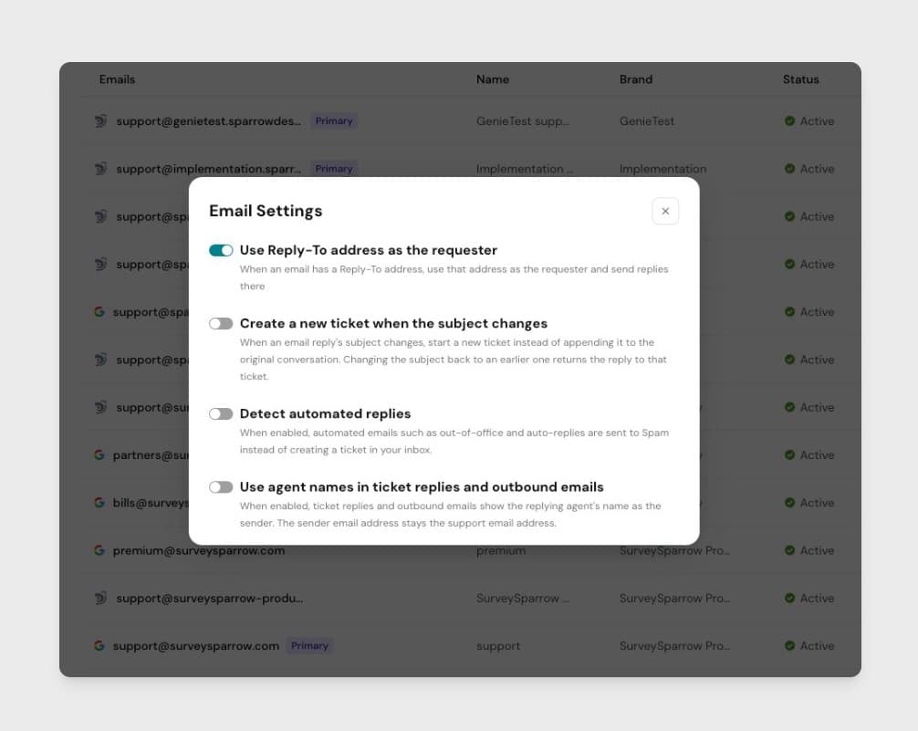 More control over how emails work